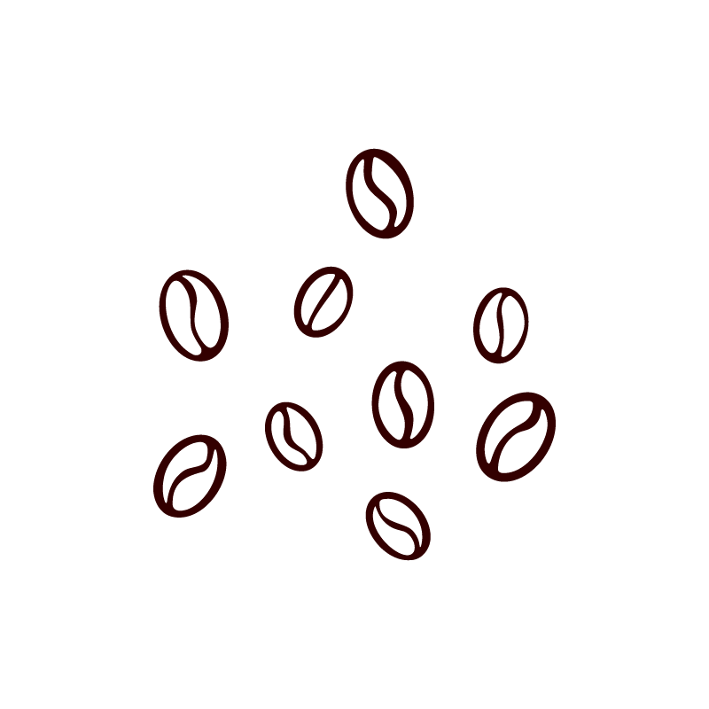 Illustration of coffee beans