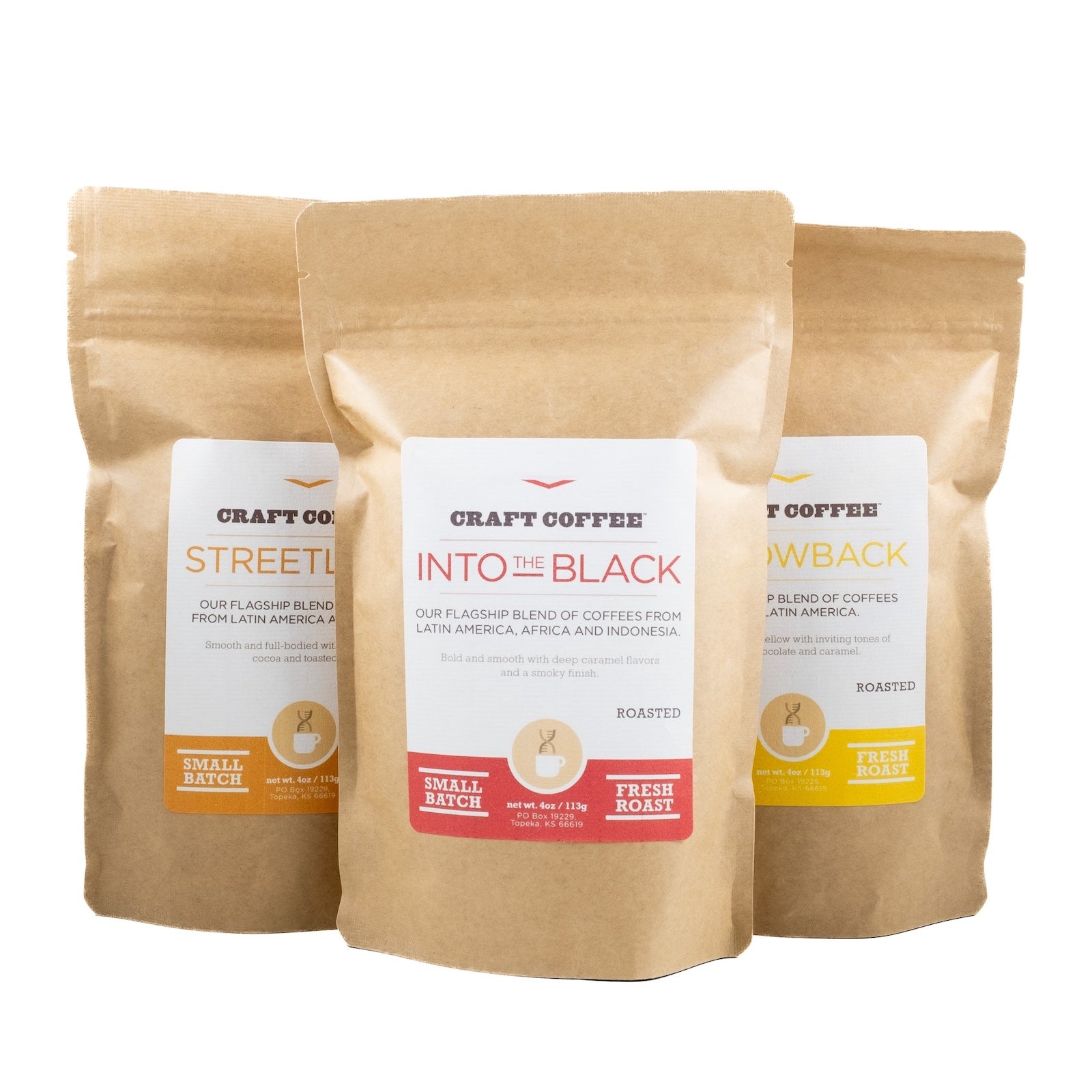 4oz Dark Roast Coffee Sample Bags