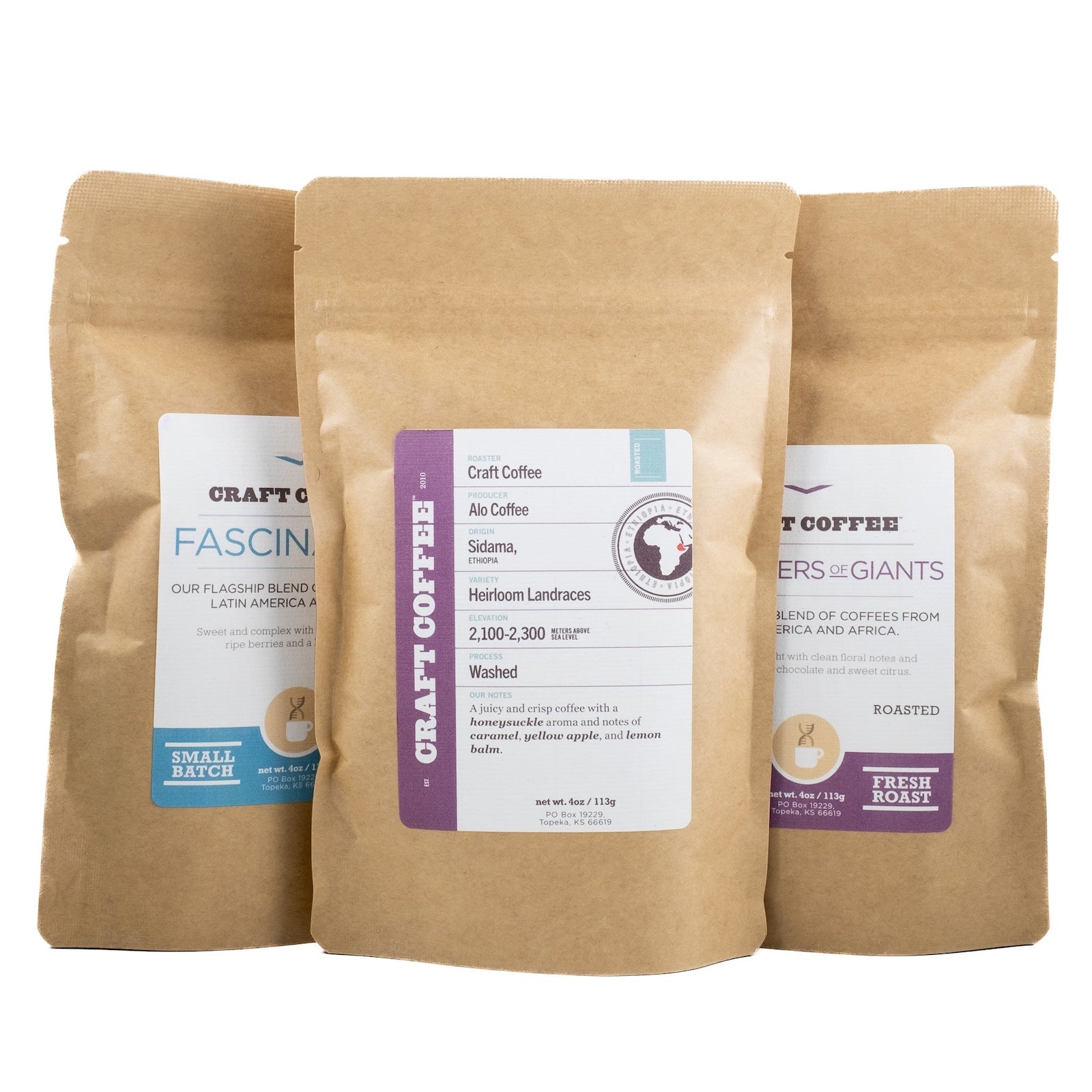 4oz Light Roast Coffee Sample Bags