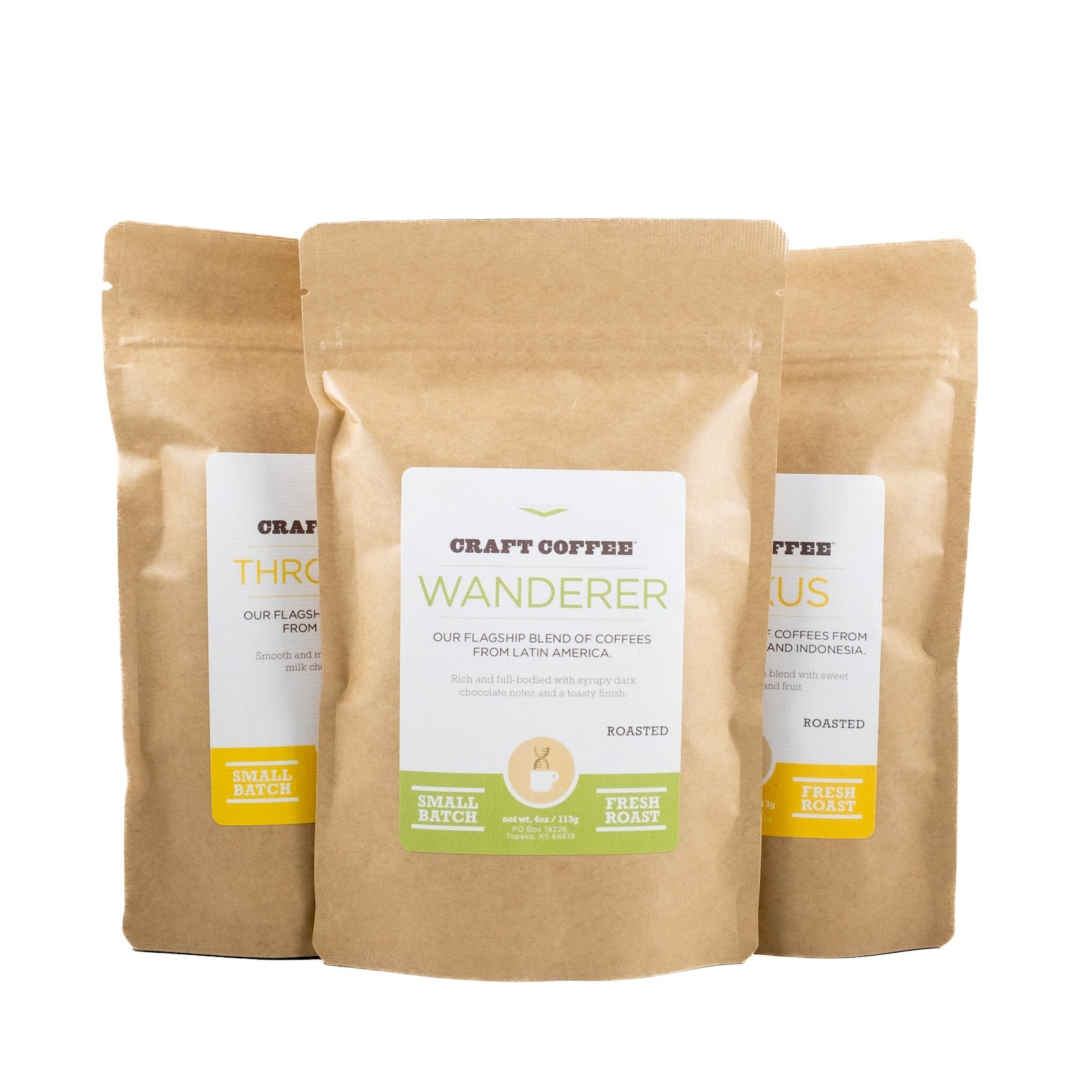 4oz Medium Roast Coffee Sample Bags