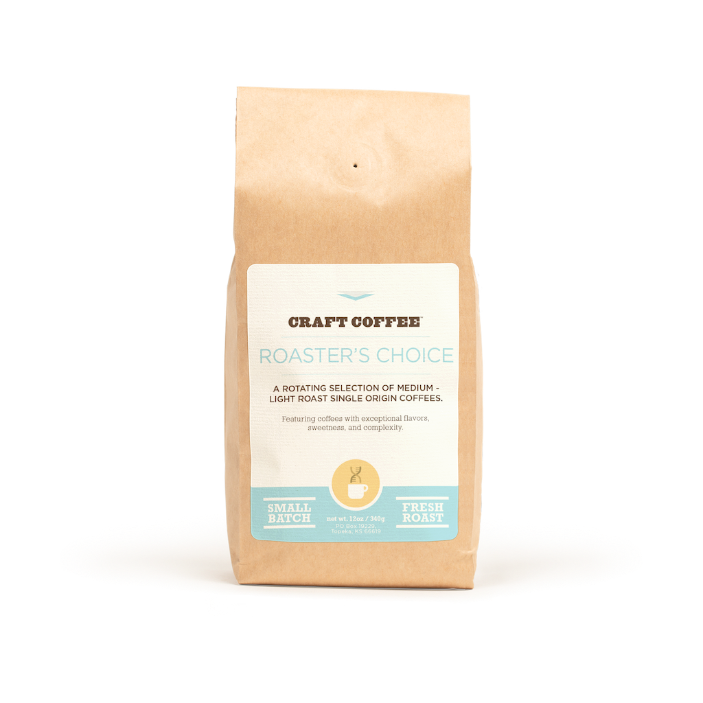 12oz bag of Craft Coffee Roaster's Choice: Light-Medium Roast