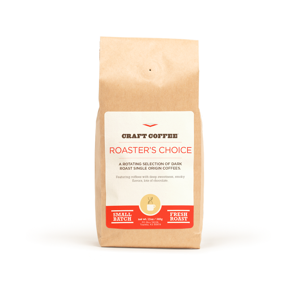 12oz bag of Craft Coffee Roaster's Choice: Dark Roast